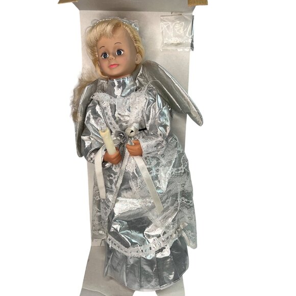 Holiday Trim 18" Battery Operated Animated Illuminated Christmas Angel Figure - Picture 6 of 8